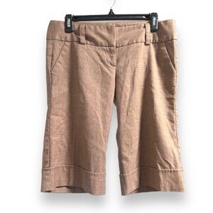 Vintage Y2K Stooshy Brown Low Rise Cuffed Bermuda Shorts Size 7 Lizzie McGuire